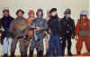 L to R - French Foreign Legion (belt missing), British Tommy (helmet strap broken),  Mountain climber guy, German stormtrooper (complete !), LRDG guy, Panzer captain (nice, complete), Red Devil parachutist (on some clone body ?!),