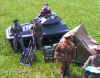 And more of the Transport Command picnic.  Scorpion tank, field radio, soldier and Tom Stone - no, only joking, in reality a Lanard figure sporting Tom's gear